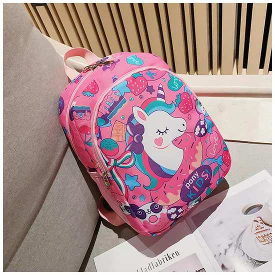 Cartoon Design Unicorn Backpack School Toddler Kids Bag Backpack for Children Boy and Girl