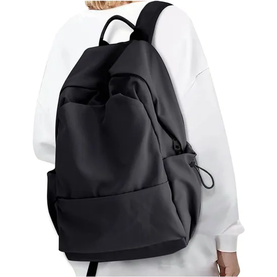 Popular High Quality Business Waterproof Large Capacity Black Simple Laptop Student Backpack