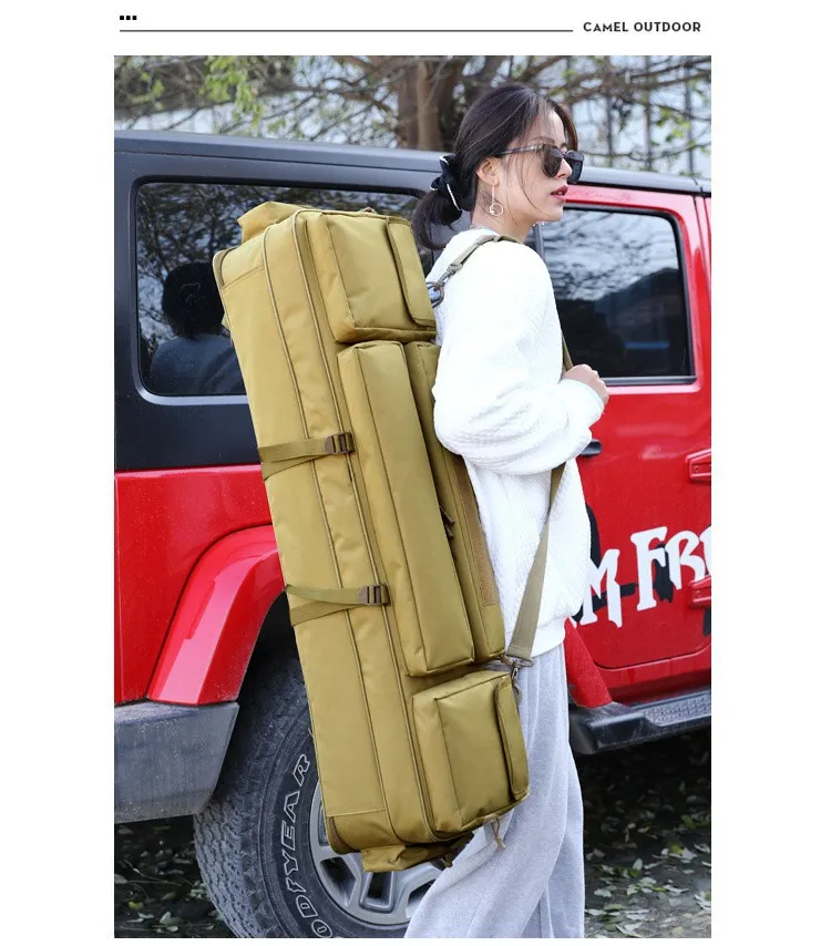 Factory Customized Multifunctional Fishing Gear Bag Three-Layer Large Capacity Sea Rod Bag