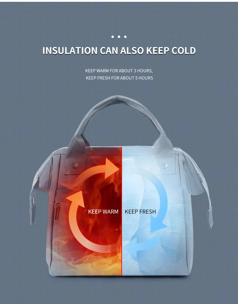 Custom Insulated Lunch Bag School Kids Keep Food Warm Bag Picnic Cooler Fitness Picnic Food Lunch Box Cooler Bag