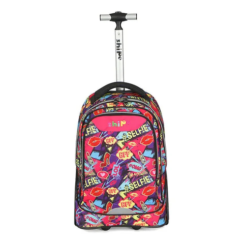 Kids Fashion School Wheels Backpack for Student School Trolley Bags