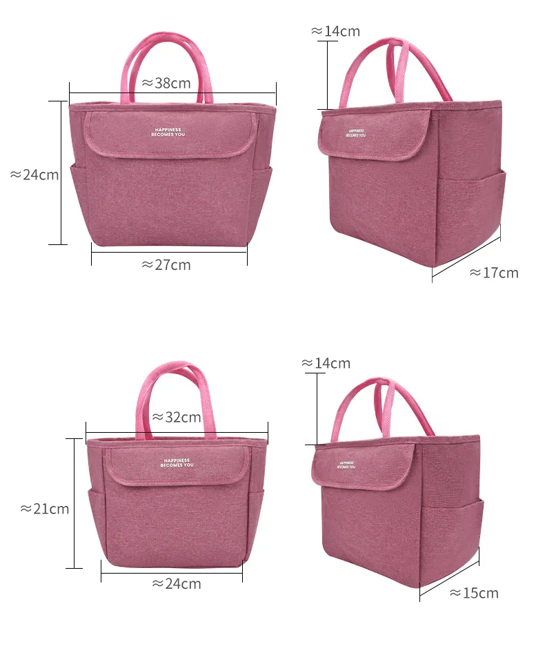 Custom Logo Thermal Food Picnic Cooler Bag Kids Hot Sale Good Fabric Stock Fashion Thermal Lunch Bag for Women Insulated