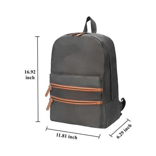 Laptop Backpacks School Book Bags Water Resistant Travel for Womens Mens Boys Girls Business Customized Logo Unisex Solid Nylon