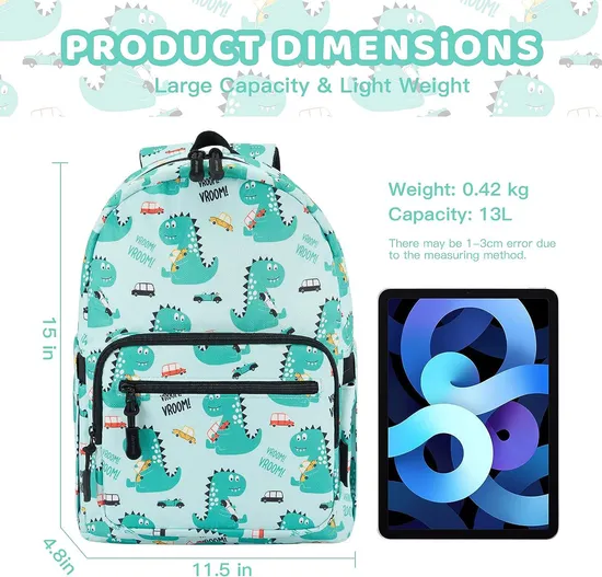 Dinosaur Pattern Children School Bags Kids Backpack Toddler Backpack for Kindergarten Girl Boy