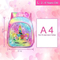 Custom Logo Unicorn Cartoon Sequin Schoolbag Girl Pink School Backpack Kids Cute School Bag for Girls