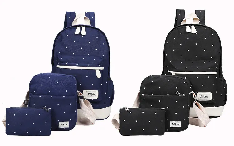 New Design Durable Canvas Wholesale Cheap Soft Kids School Bag Set
