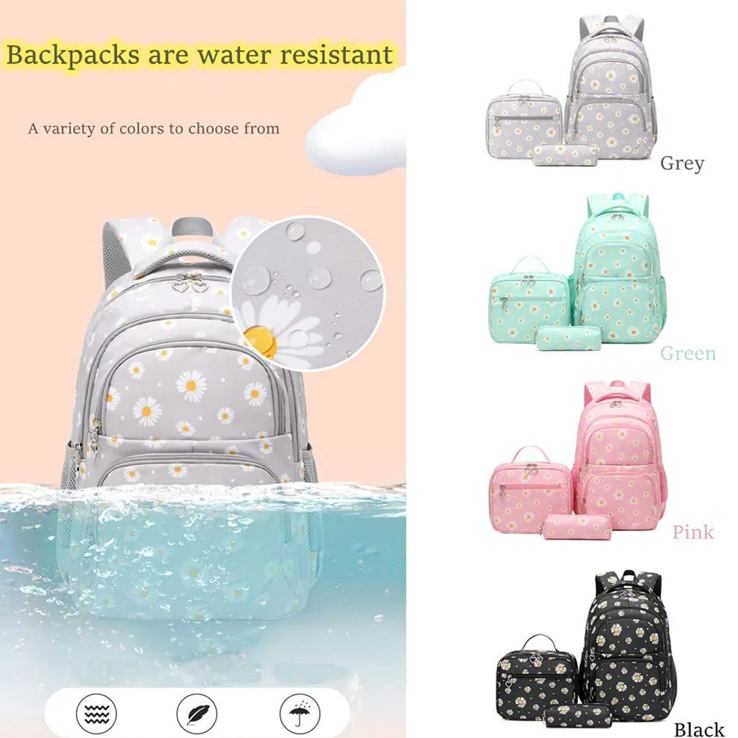 Daisy Prints Backpack Sets Kids Backpack for School Cute Girls Student Custom High Quality Travel Work School Backpack