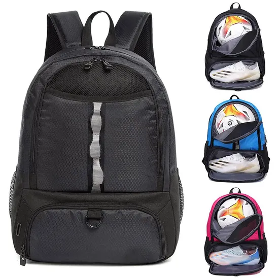 High Quality Custom Sport Gym Shoe Bags for Men Women Soccer Ball Bag Backpack
