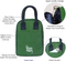 Hand Printed Canvas Lunch Cooler Bag Insulation Cold Storage Picnic Bag Can Be Customized with Logo
