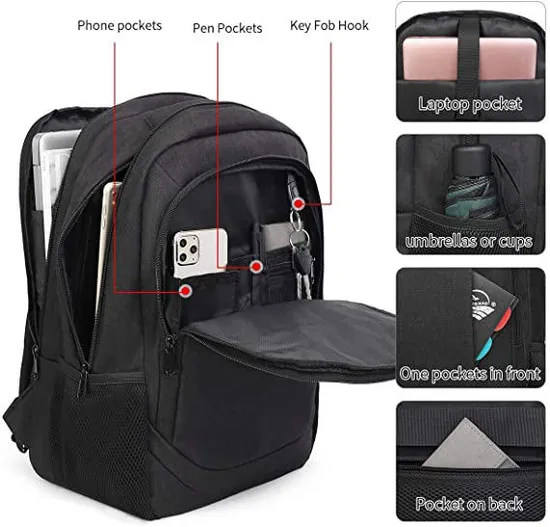 Travel School Durable USB Laptop Comfortable Computer Water Resistant Anti Theft College Men &amp; Women Business Backpack