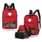 New Simple Large Capacity Backpack Business Leisure Computer Package Outdoor Travel Three-Piece Backpack