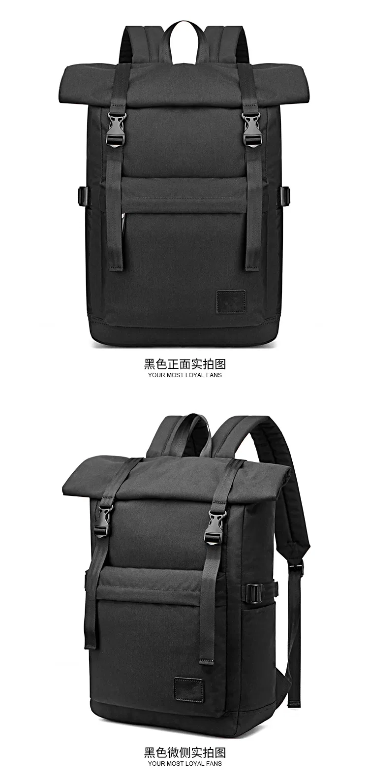 Trendy Casual Canvas Bag Outdoor Business Computer Waterproof Backpack