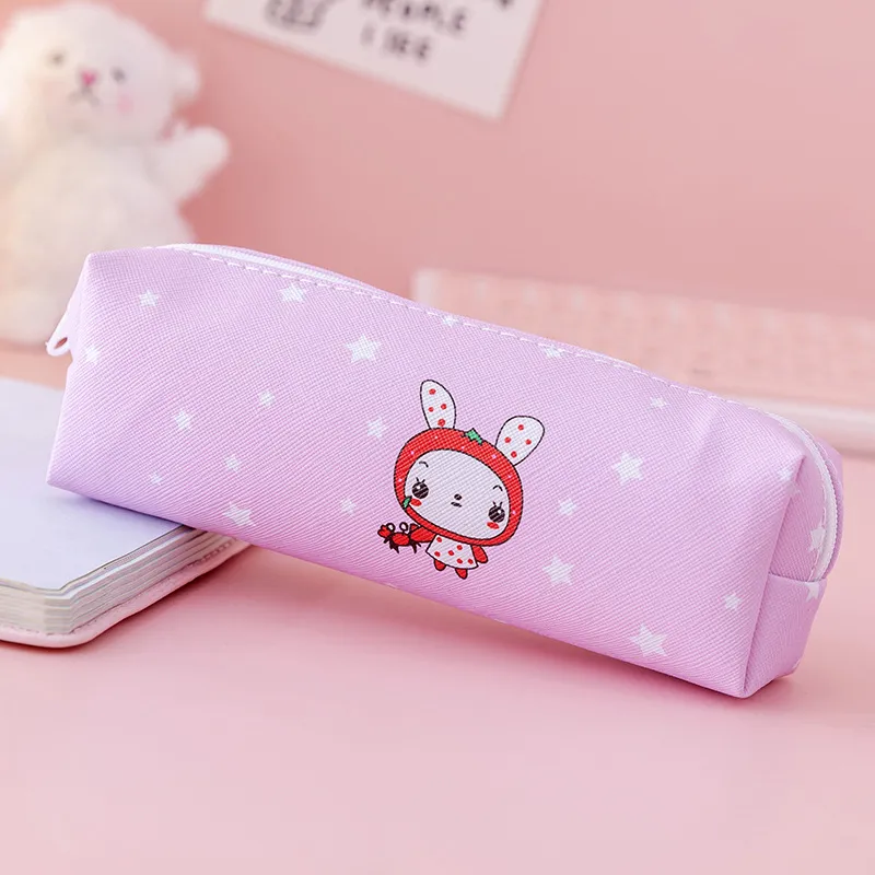 High Quality Polyester Fabric Cute Pencil Case Stationery Case for Kids