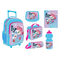 Custom 5 PCS Set Waterproof Backpack Girl Daily Fashion Kids Character School Trolley Bags