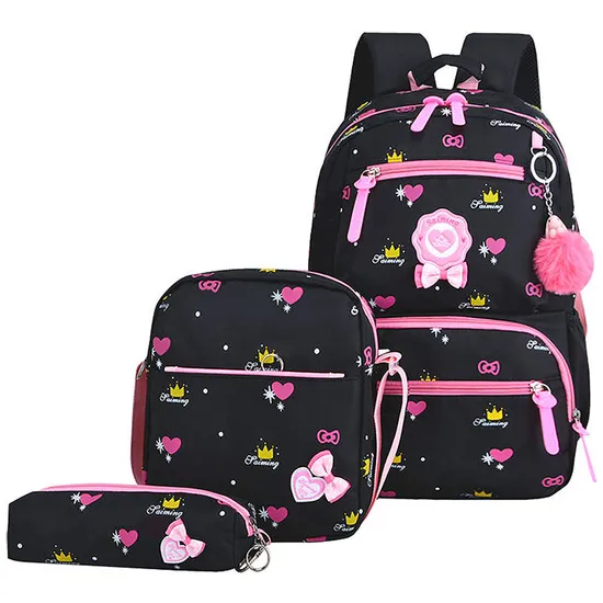 Children Travel Backpack Student Book Bag Set School Bags