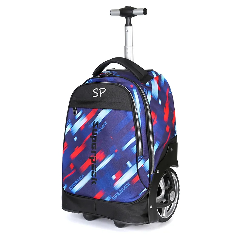 Hot Selling 19inch Trolley School Bags Unisex Waterproof Trolley Backpack Set