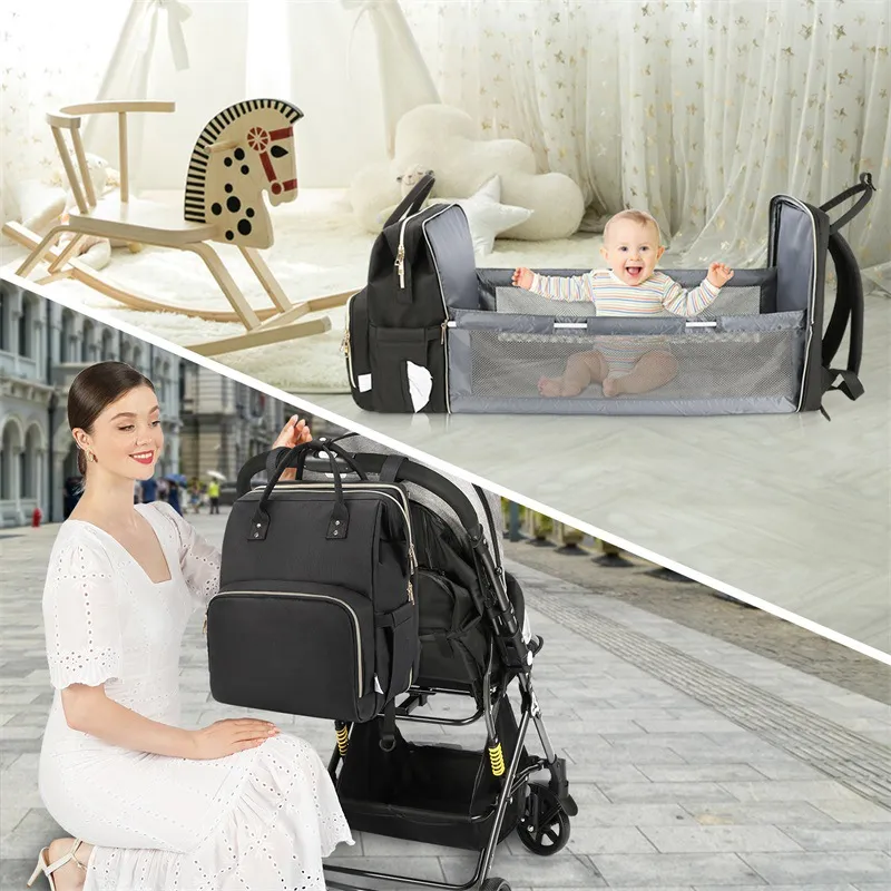 Factory Customized Hanging Baby Stroller Outdoor Oortable Baby Mommy Bag Backpack