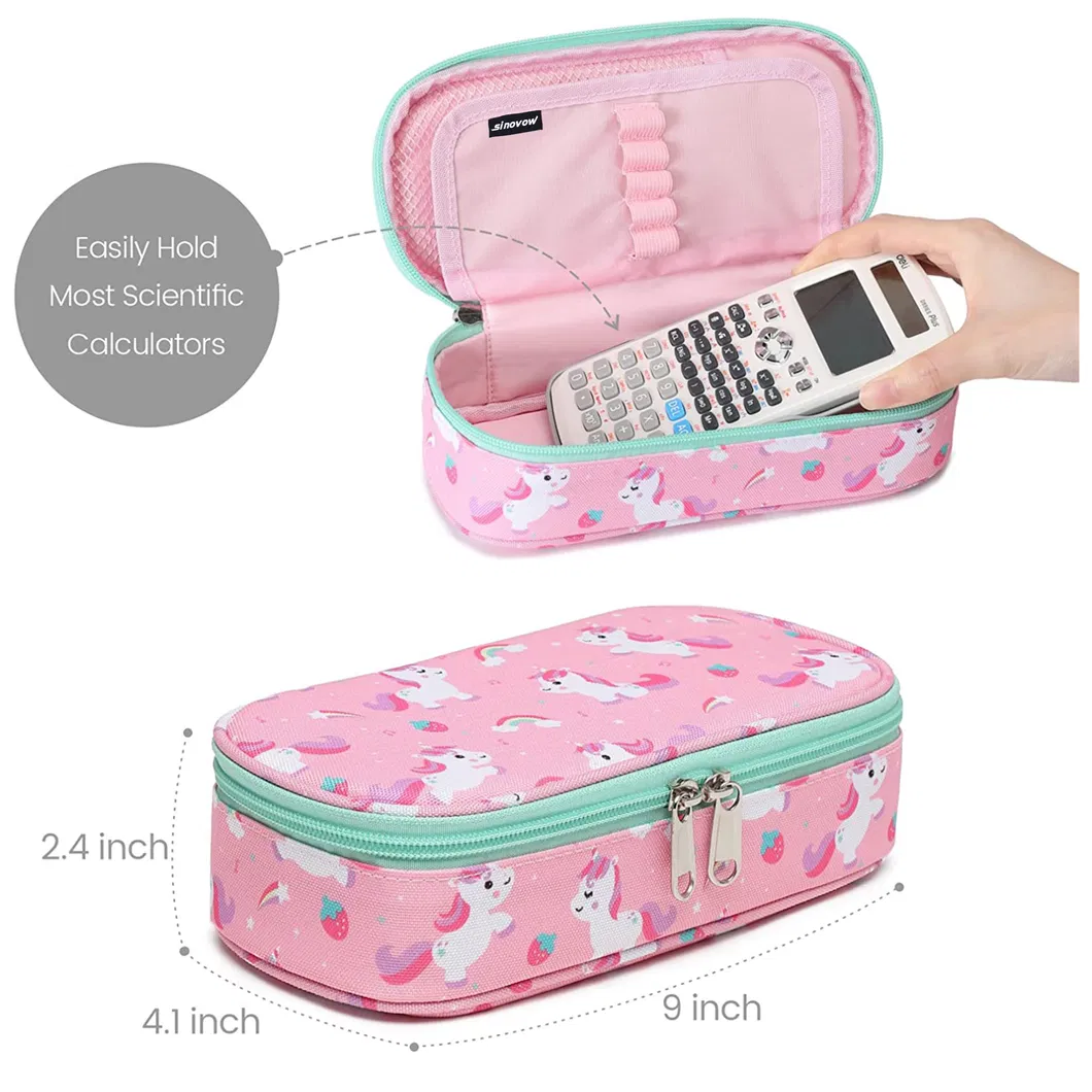 Pink Unicorn Pen Storage Holder Case Cute Pencil Pouch Bag Stationery Organizer
