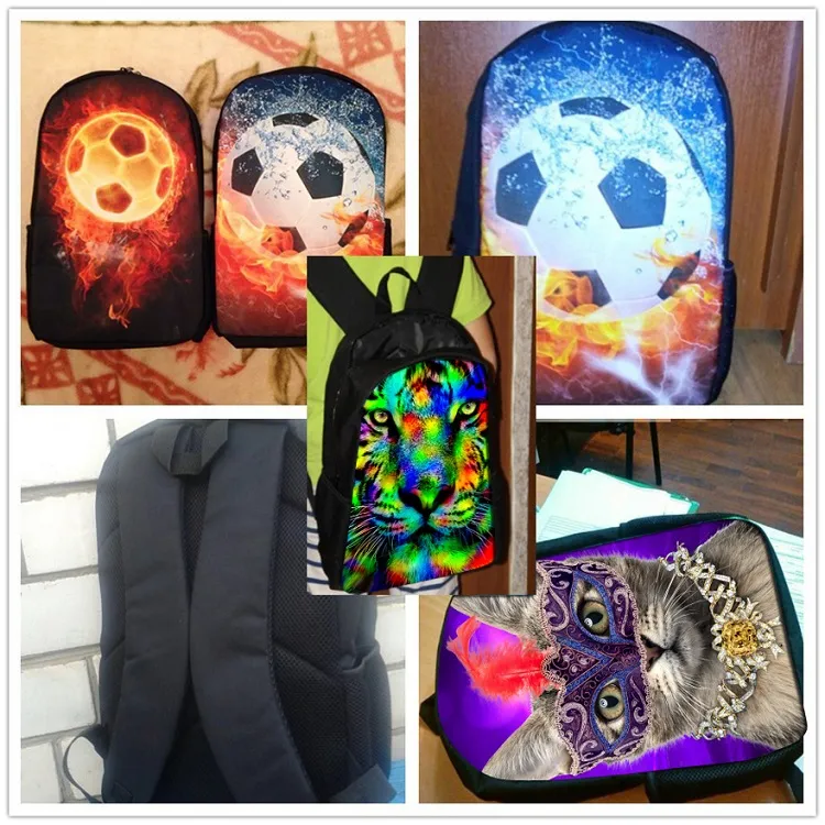 Girls Backpack for School Black Art African Girls Design Bagpack Children 3PCS/Set Schoolbag Bookbag