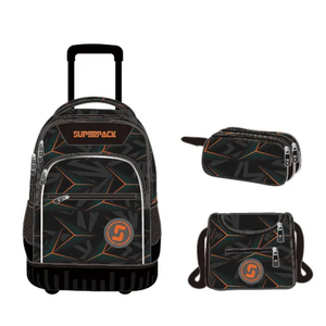 Customized Fashion High Capacity School Bags for Students Kids Backpack Bag Set School Trolley Bag