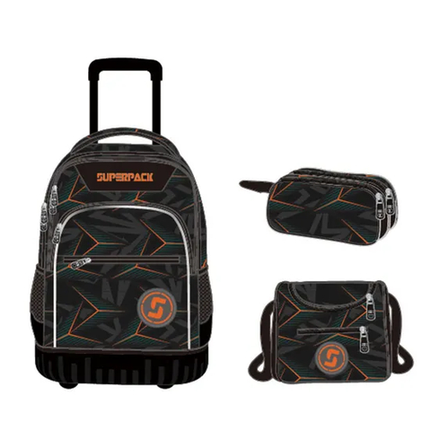 Customized Fashion High Capacity School Bags for Students Kids Backpack Bag Set School Trolley Bag