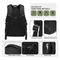 Black Polyester Waterproof Big Capacity Tactical Backpack Bags for Men Travel Outdoor