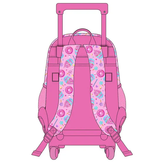 Wholesale 3PCS Customizable Bags with Logo School Girls Backpack Set Student Trolley School Bags Set