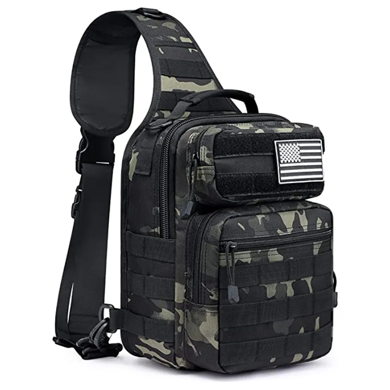 Factory Customized Waterproof Tactical Strap Backpack Chest Shoulder Outdoor Bag