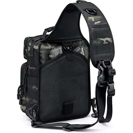 Factory Customized Waterproof Tactical Strap Backpack Chest Shoulder Outdoor Bag