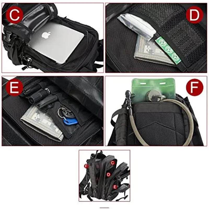 Factory Outdoor Waterproof Oxford Backpack Multifunctional and Large Capacity Tactical Backpacks