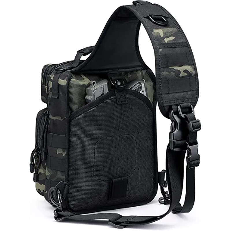 Factory Customized Waterproof Tactical Strap Backpack Chest Shoulder Outdoor Bag