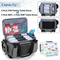 2024 New Fishing Gear Luggage with Rod Frame Waterproof Fishing Gear Storage Bag with EVA Anti Slip Base
