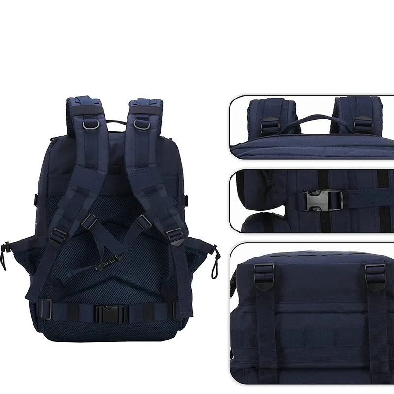 Customized Tactical Backpack Waterproof Oxford Cloth Belt Outdoor Hiking Backpack