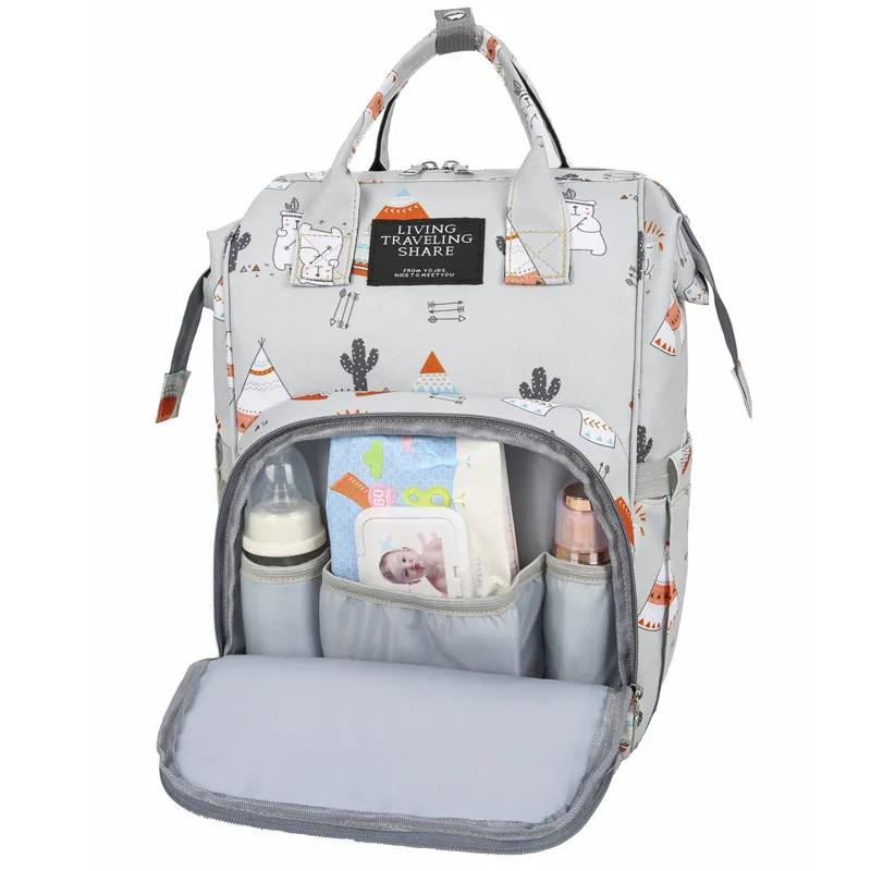 2024 New Mommy Bag for Mothers and Babies Fashion Handheld Large Capacity Diaper Backpack