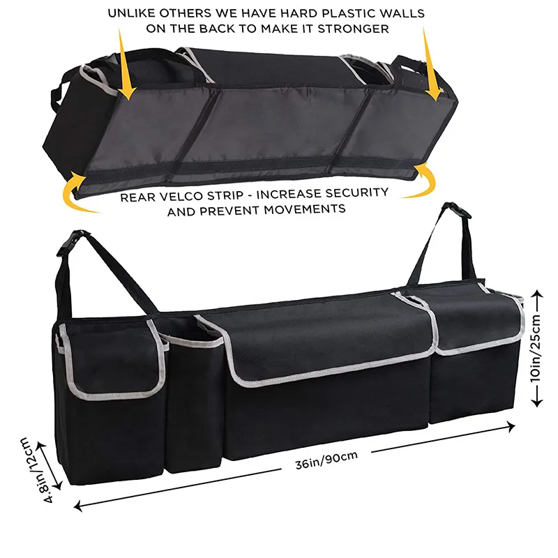 Factory Customized Car Trunk Storage Bag Rear Seat Suspension Storage Waterproof Folding Storage Bag