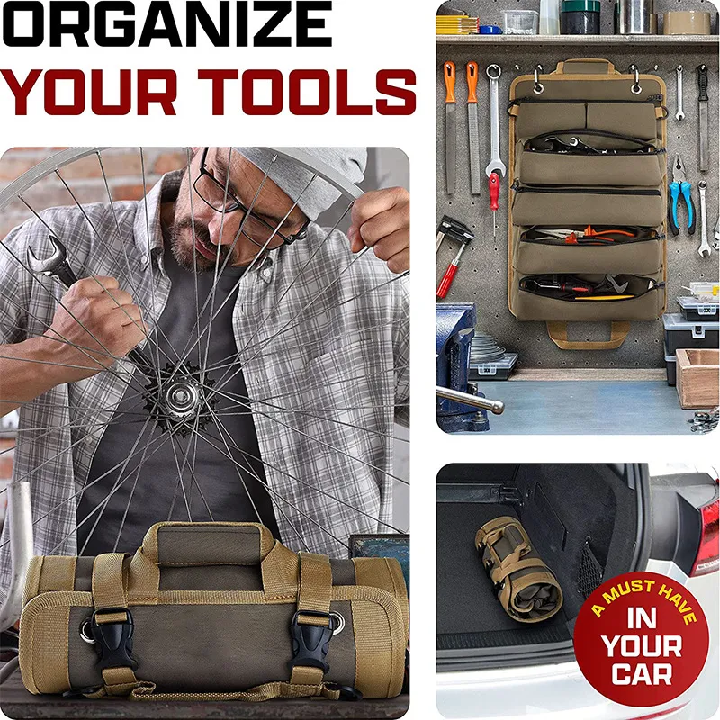 High Quality Wear-Resistant and Lightweight Tool Storage Roll Bag Tool Storage Handbag