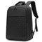 Mens Large Capacity Backpack Fashion Diamond Grid Business 15.6-Inch Computer Backpack