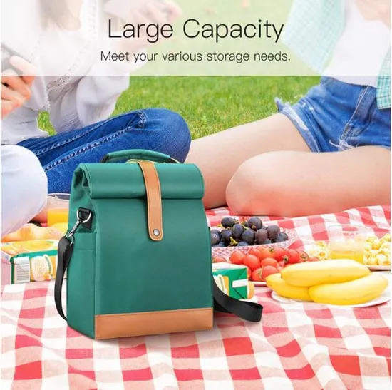 Factory Wholesale Food Preservation Lunch Cooler Bag New Women′s Men′s Children′s Picnic Travel Storage Insulation Lunch Bag