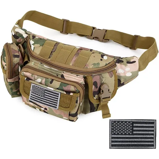 Factory Customized Tactical Style Camouflage Waist Bag Crossbody Bag