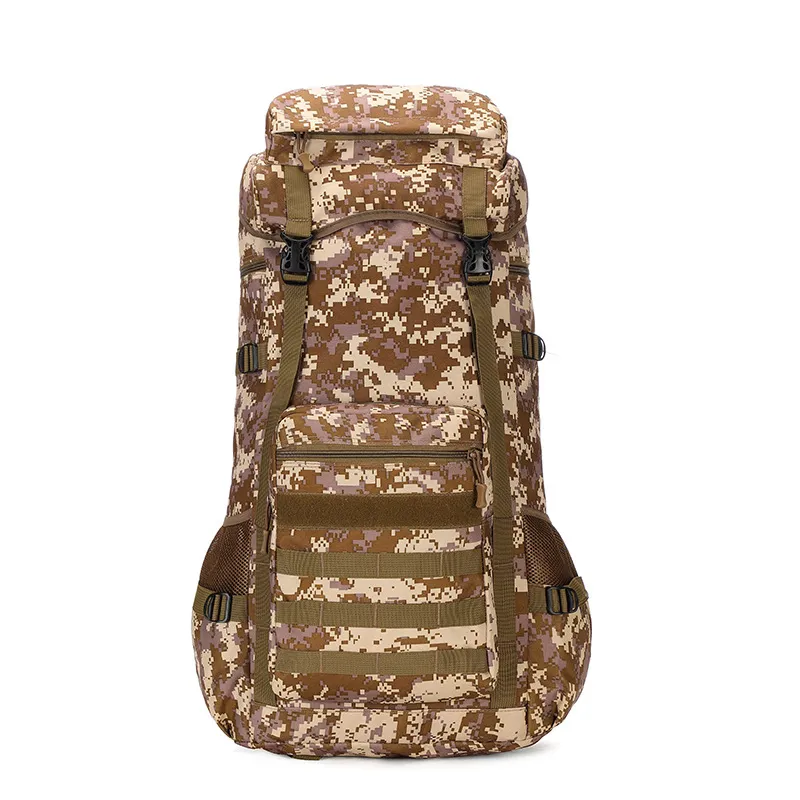 New 70 Liter Camouflage Mountaineering Bag Large Capacity Oxford Cloth Luggage Backpack