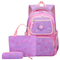 New Three Piece Set of Casual Waterproof Lightweight Backpack for Primary and Secondary School Students