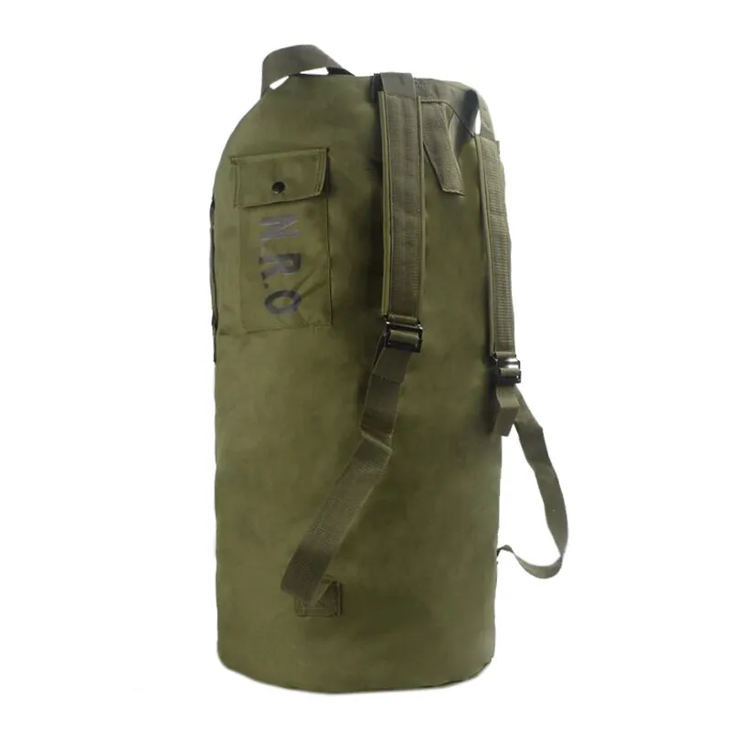 Camouflage Bucket Backpack Outdoor Mountaineering Travel Bag