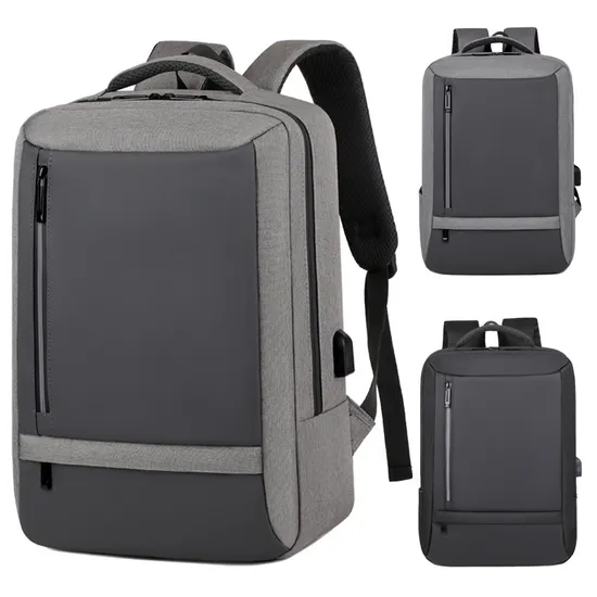 Oxford Cloth 14 Inch Computer Backpack with USB Charging Port Business Backpack