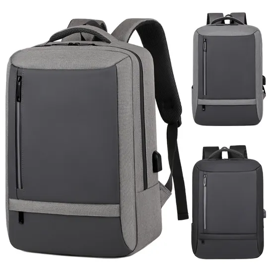Oxford Cloth 14 Inch Computer Backpack with USB Charging Port Business Backpack