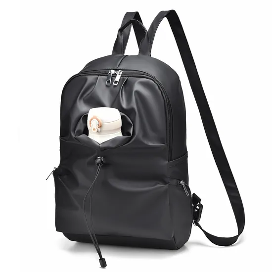 Men′s Leather Film Waterproof Material Leisure Business Backpack