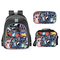 2024 Factory New Stitch Backpack Three Piece Set for Primary and Secondary School Students Backpack