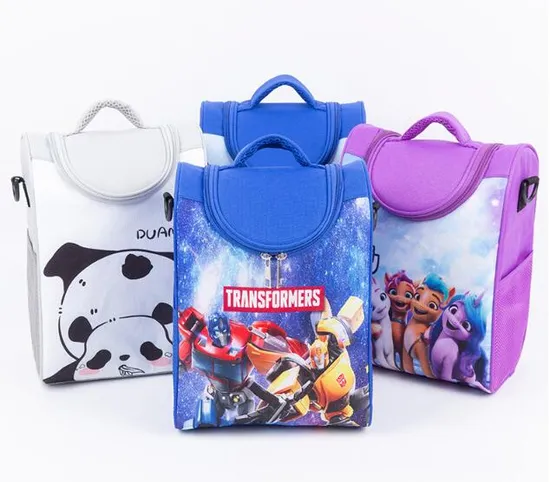 New Full Color Printing Thermal Insulation Cooler Bag Kids Lunch Box Bag Lunch Cooler Bag