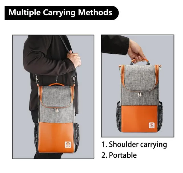 Customize Your Logo Aluminum Foil Cooler Bottle Bag Insulated Wine Cooler Bag