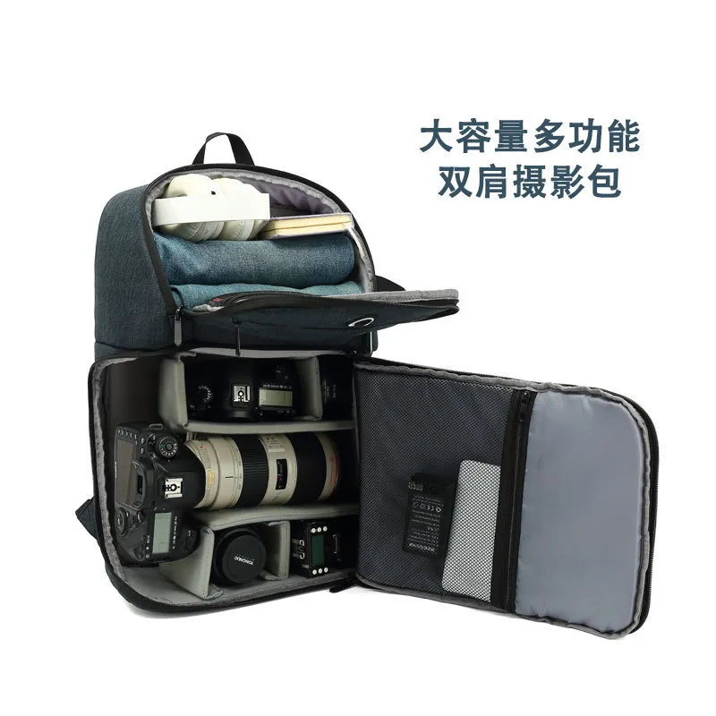 Camera Bag Photography Backpack Large Capacity Multifunctional Waterproof Camera Backpack