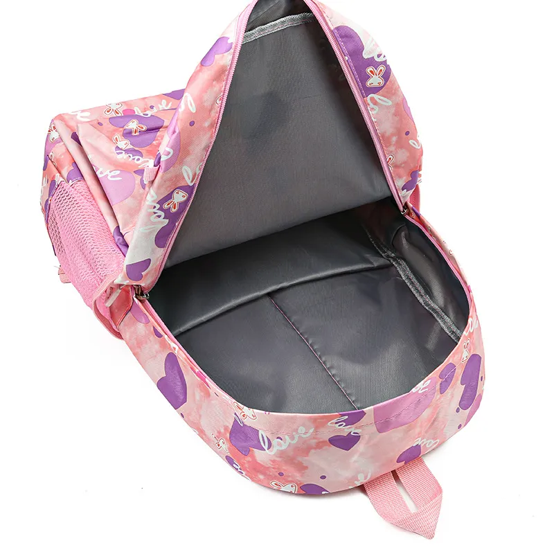 New Three Piece Backpack Sweet and Cute Leisure Travel Backpack Large Capacity Primary Backpack